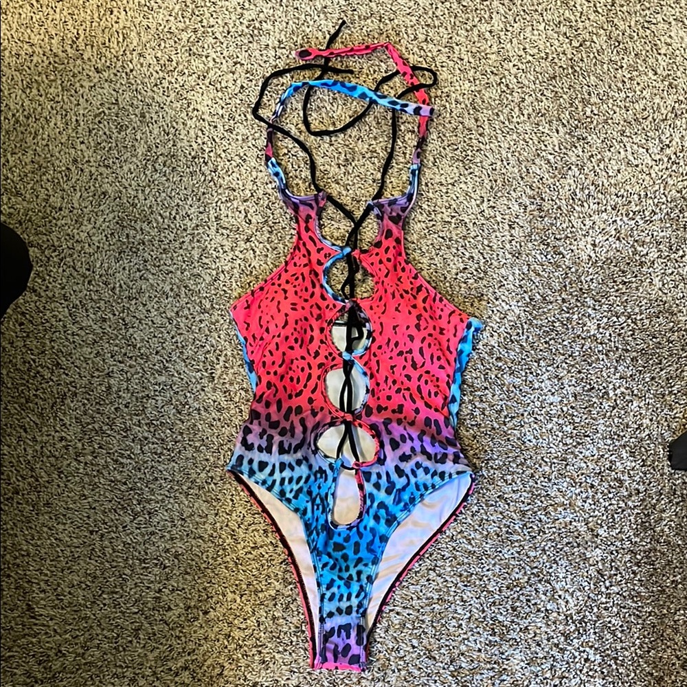 Never Worn Leopard One Piece Bathing Suit